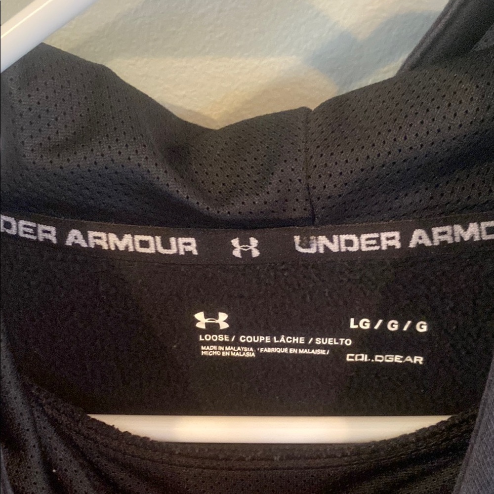 Under Armour Black Sweatshirt Hoodie Casual Wear Large - Picture 3 of 3